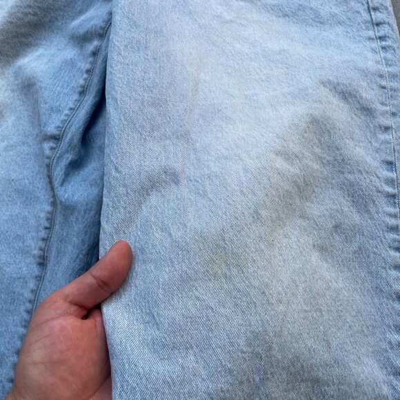Madewell The Curvy Perfect Vintage Wide-Leg Jean Size 32P Light Blue - Picture 5 of 8